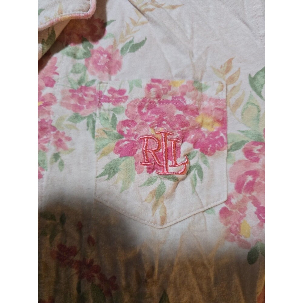 1x Lauren Ralph Lauren Jersey Pink Floral Pajama Set Women's - Picture 4 of 10